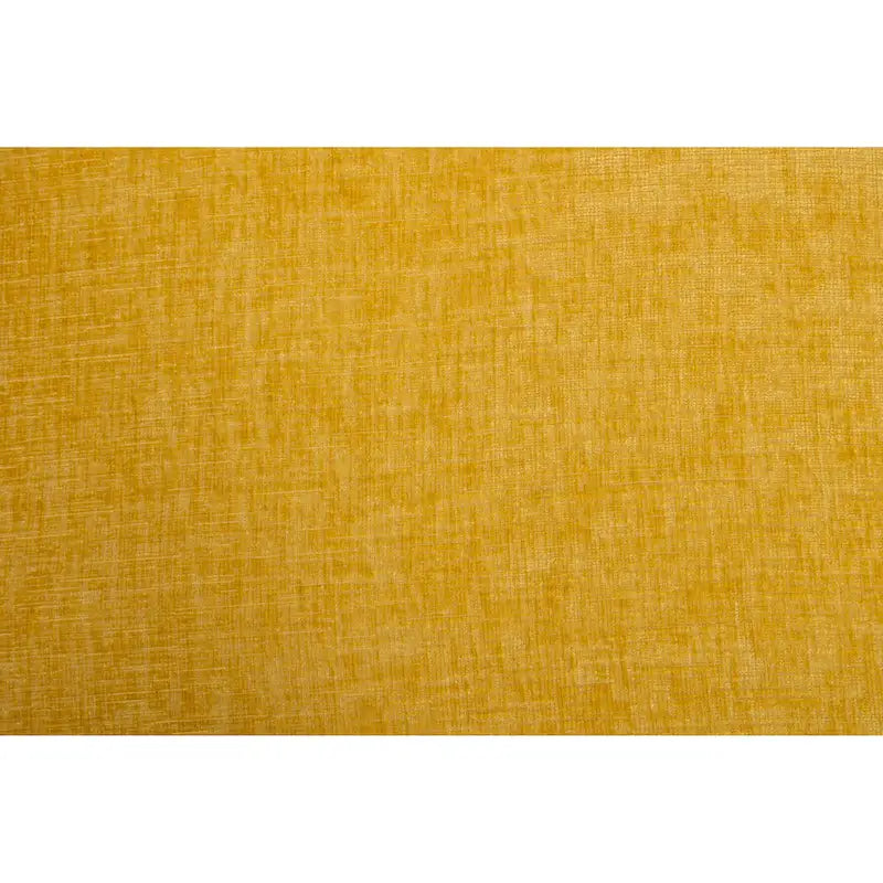 Yellow Chenille Modern 25.6 Swivel Barrel Chair with Metal Ring