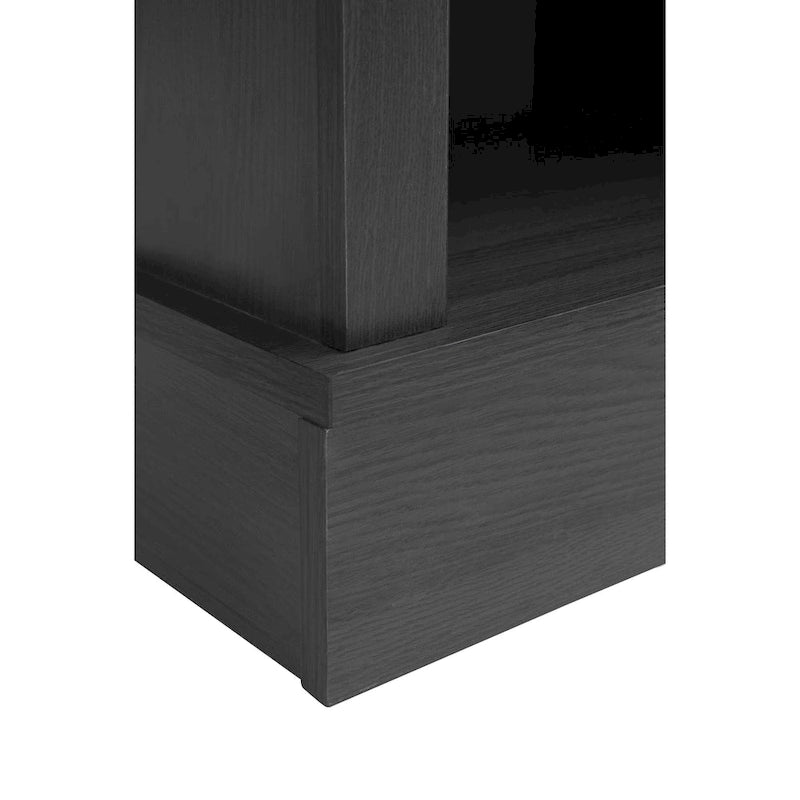 Meuble TV avec cheminée de 58.03, cheminée électrique et portes de grange coulissantes pour téléviseurs jusqu’à 65
