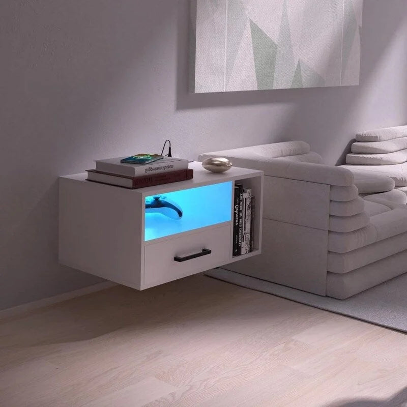 Table de chevet flottante