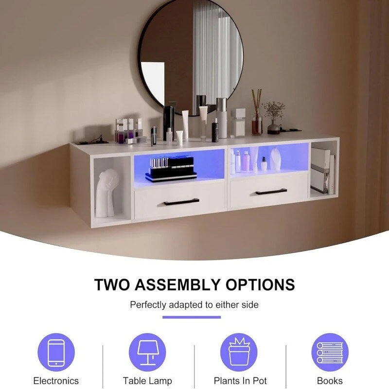 Table de chevet flottante