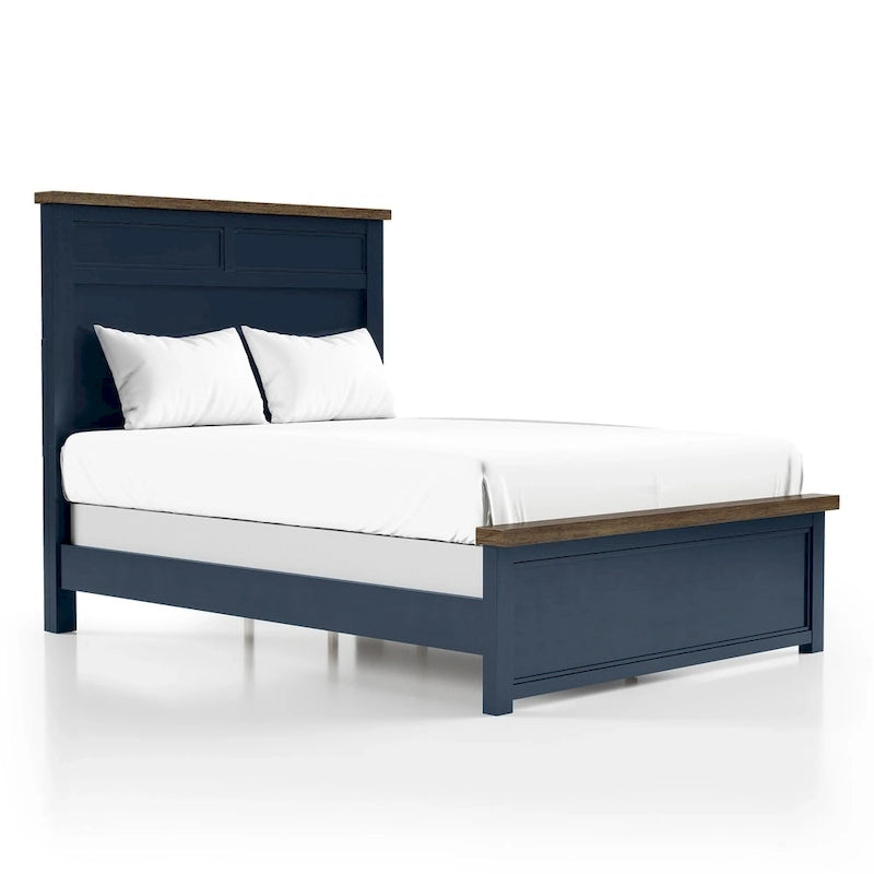 Modern Farmhouse Pinewood Panel Bed