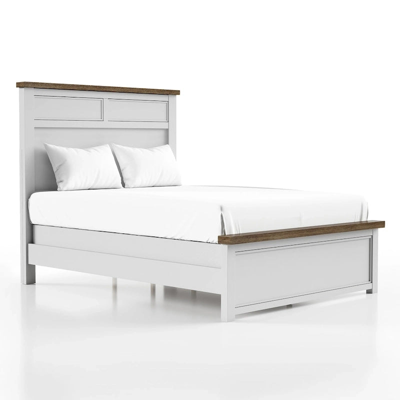 Modern Farmhouse Pinewood Panel Bed