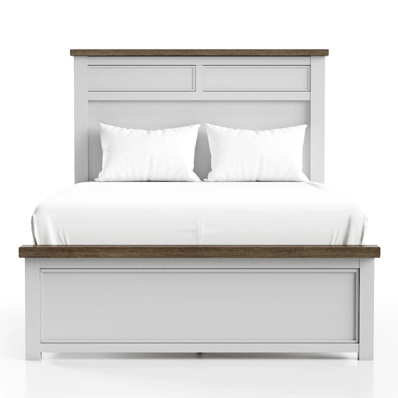 Modern Farmhouse Pinewood Panel Bed