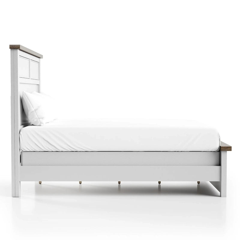 Modern Farmhouse Pinewood Panel Bed