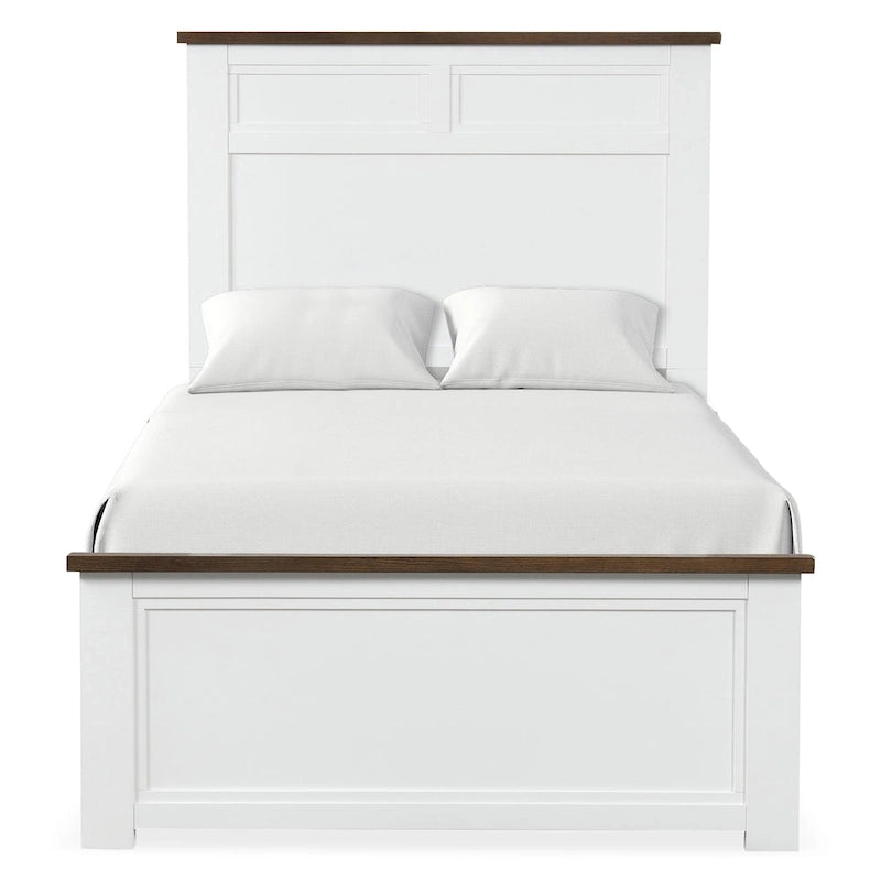 Modern Farmhouse Pinewood Panel Bed