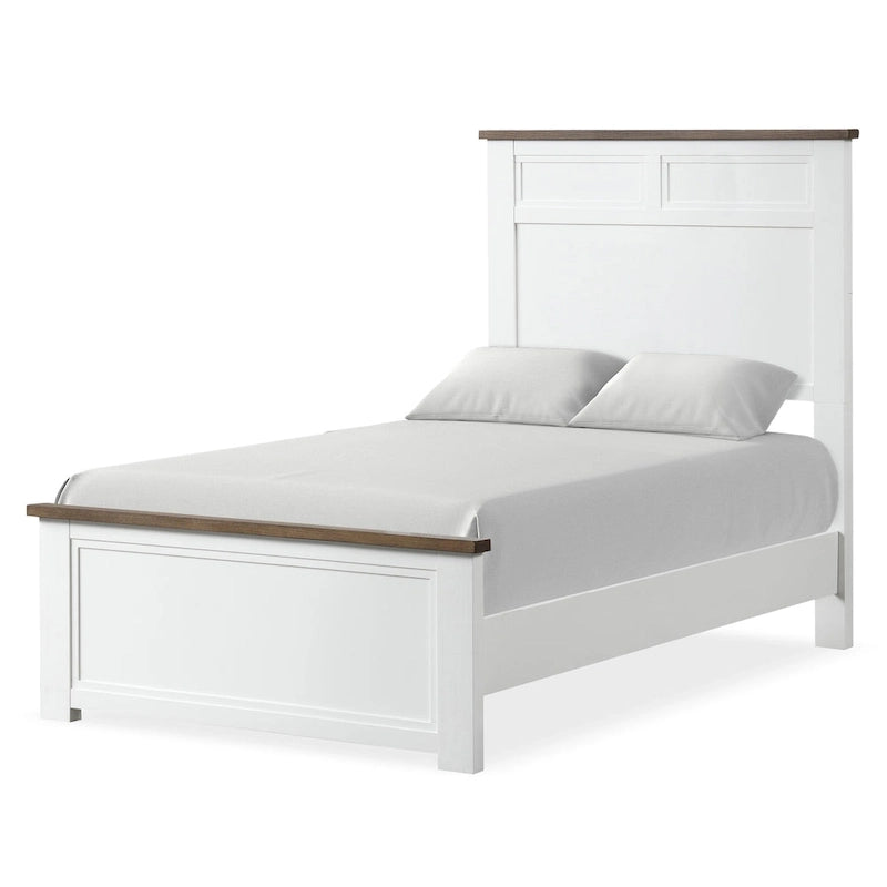 Modern Farmhouse Pinewood Panel Bed