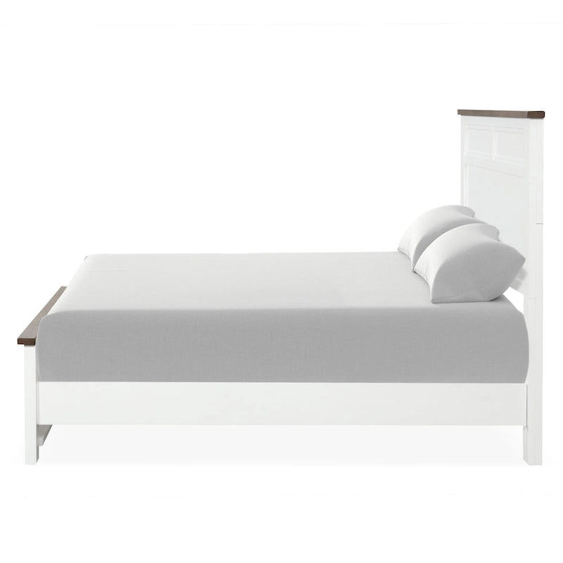 Modern Farmhouse Pinewood Panel Bed