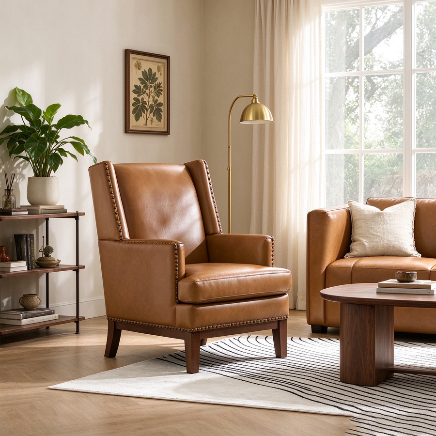 Fauteuil en bois massif