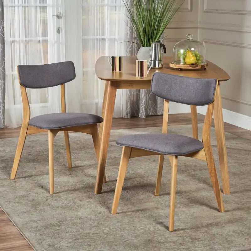 Chaise de salle à manger en tissu de style moderniste