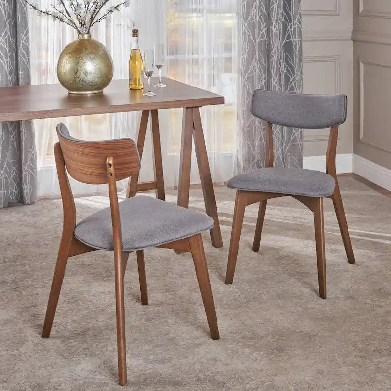 Chaise de salle à manger en tissu de style moderniste