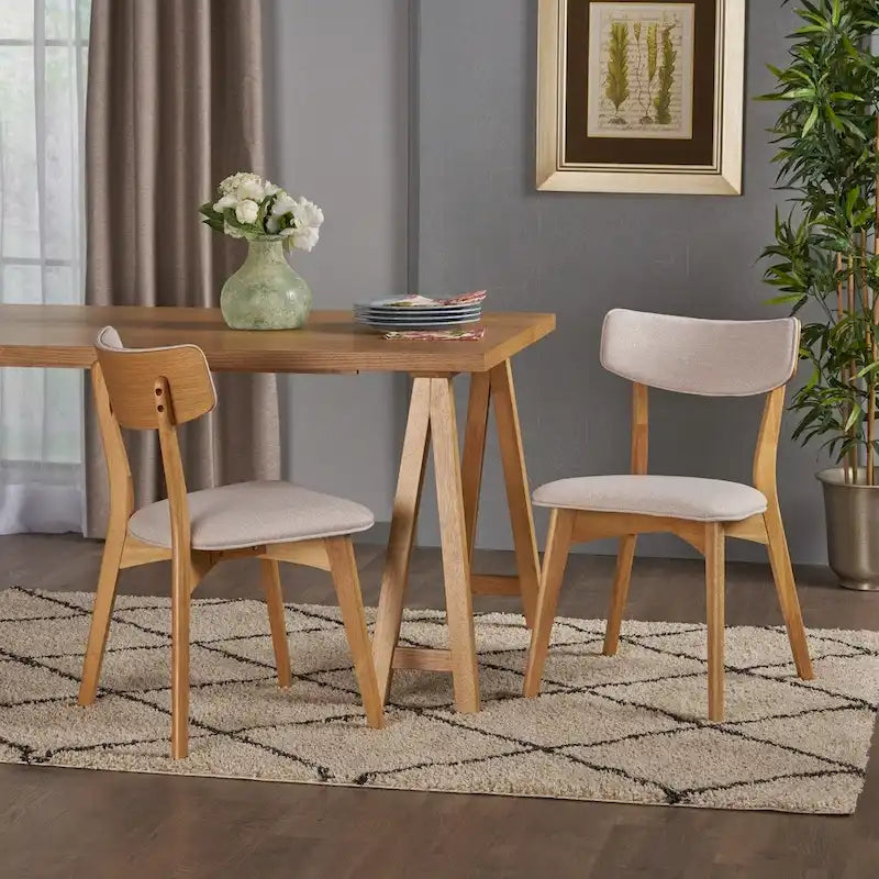 Chaise de salle à manger en tissu de style moderniste