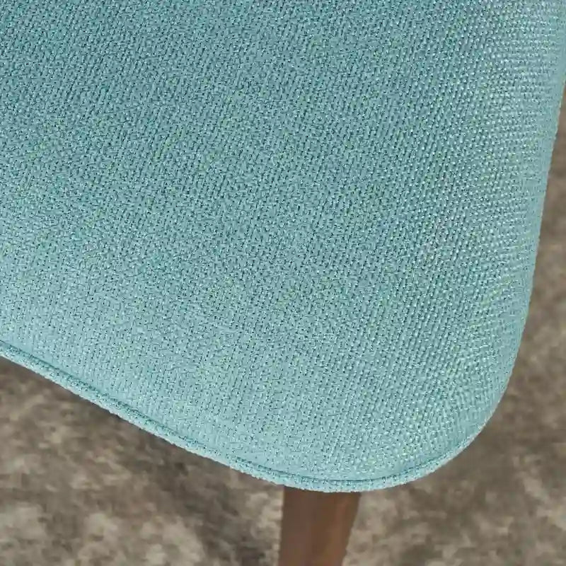 Modernist-style fabric dining chair