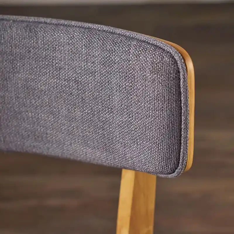 Modernist-style fabric dining chair
