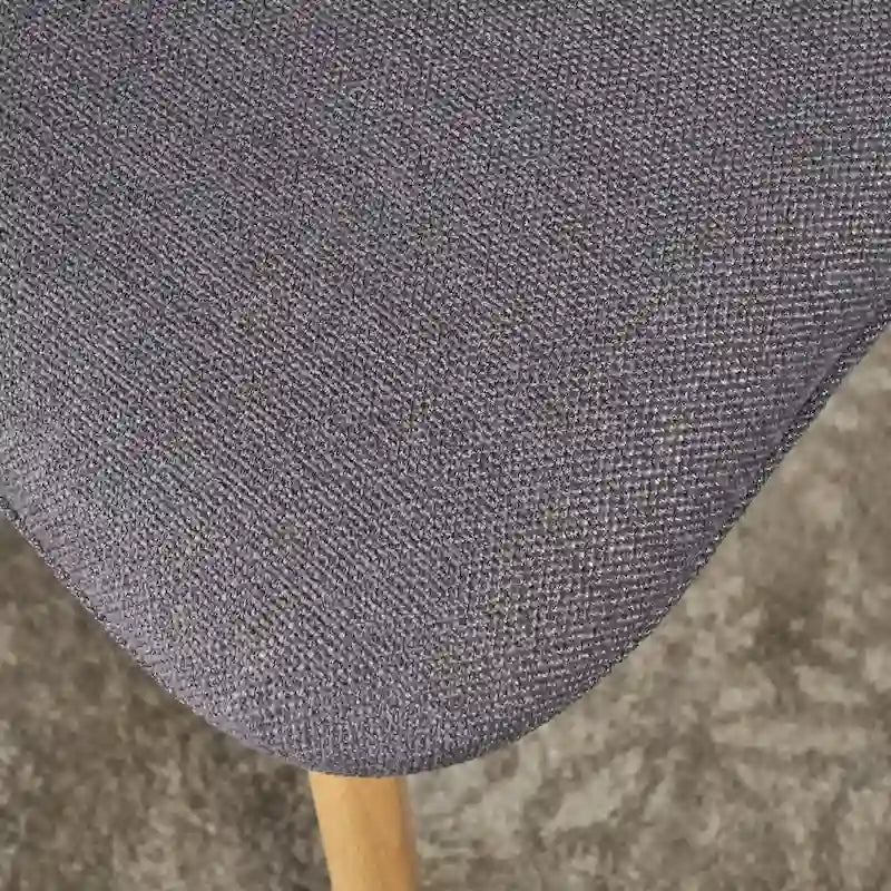 Modernist-style fabric dining chair