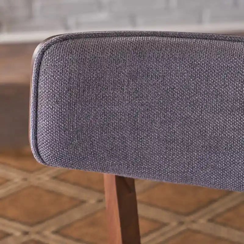 Modernist-style fabric dining chair