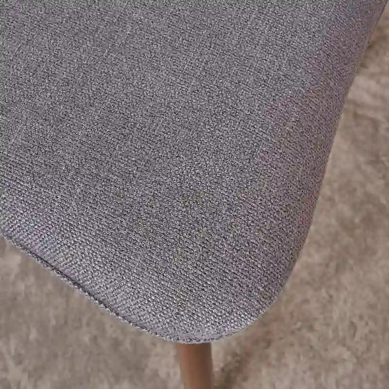 Modernist-style fabric dining chair