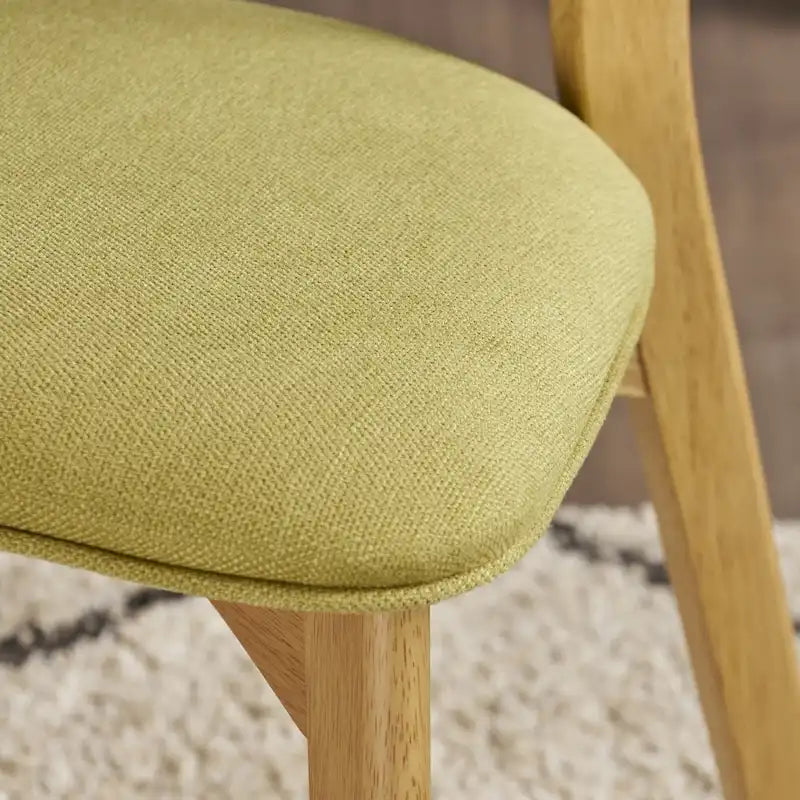 Modernist-style fabric dining chair