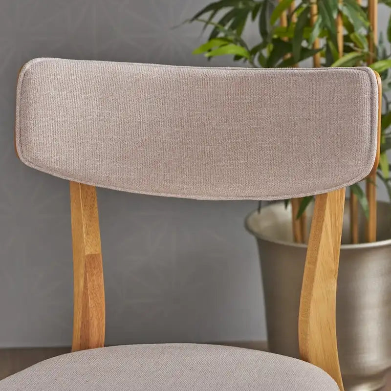 Modernist-style fabric dining chair