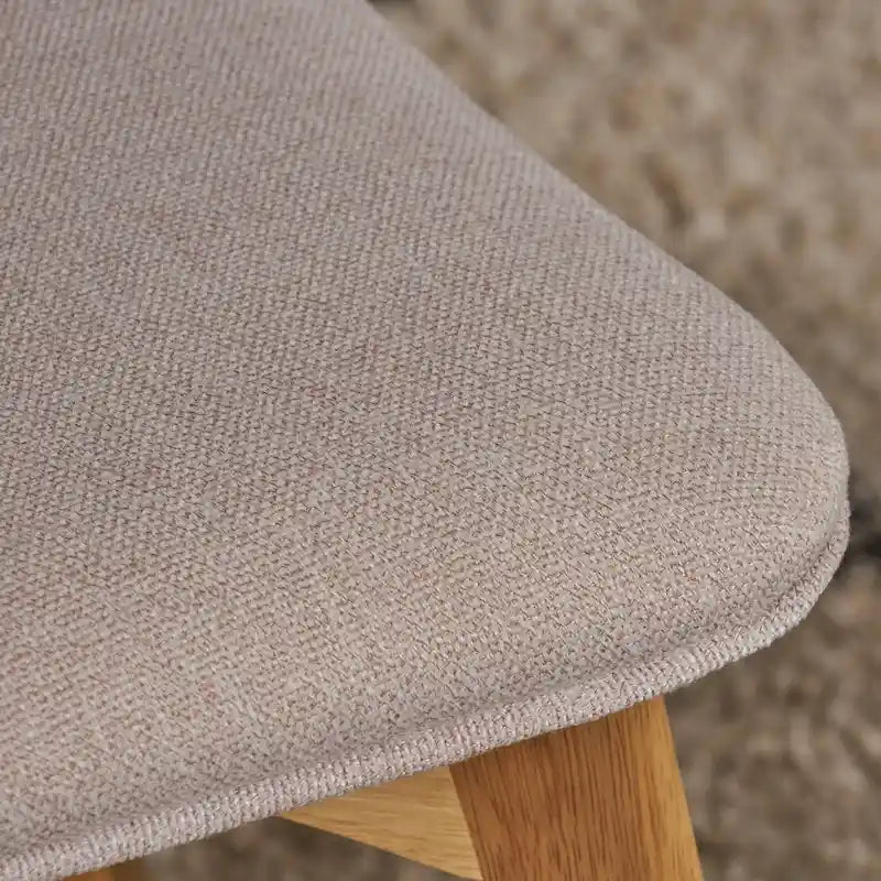 Modernist-style fabric dining chair