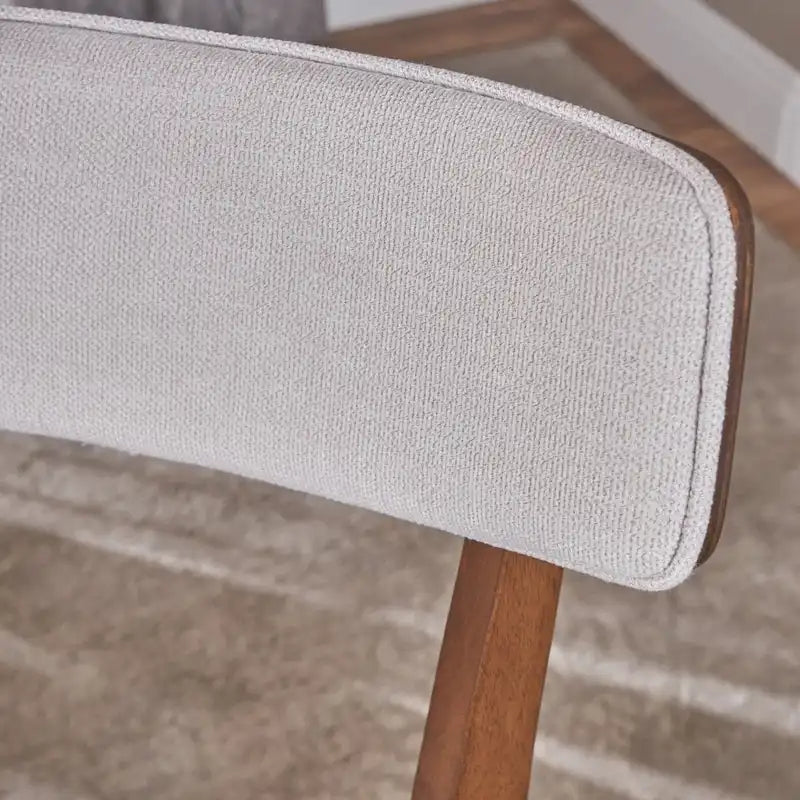 Modernist-style fabric dining chair