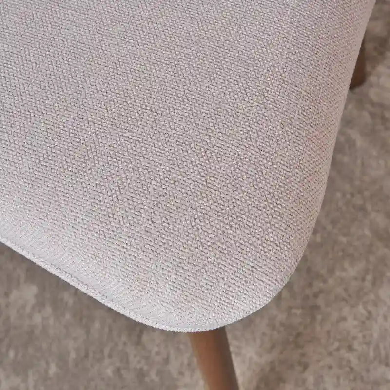 Modernist-style fabric dining chair