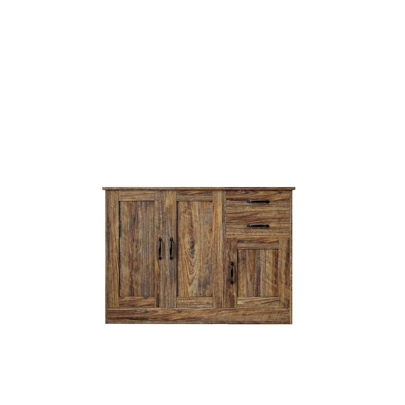 Buffet moderne en bois avec 2 portes, 1 compartiment de rangement et 2 tiroirs