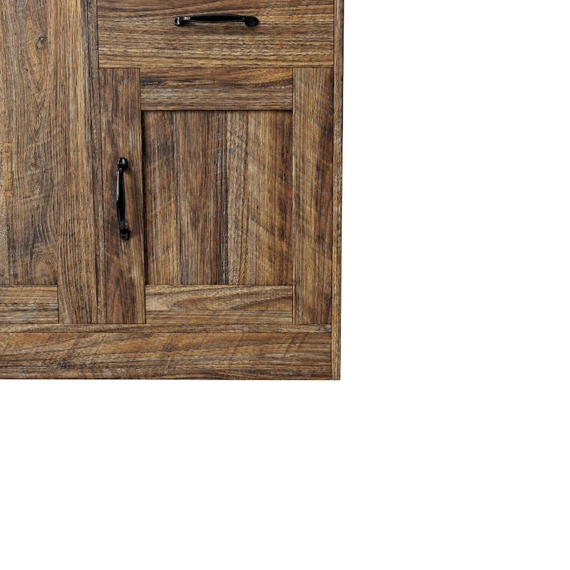 Buffet moderne en bois avec 2 portes, 1 compartiment de rangement et 2 tiroirs