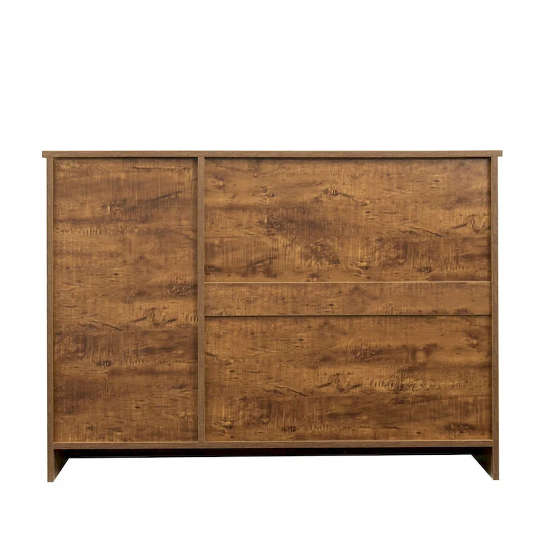 Buffet moderne en bois avec 2 portes, 1 compartiment de rangement et 2 tiroirs