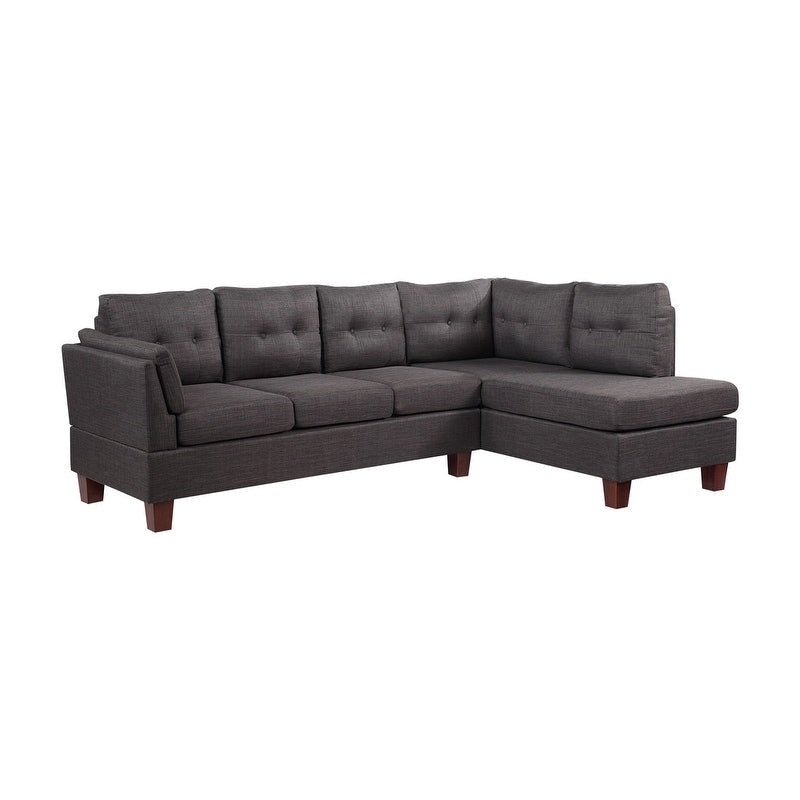 Linen Modern Sectional Sofa with Right Facing Chaise