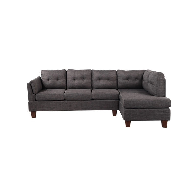 Linen Modern Sectional Sofa with Right Facing Chaise