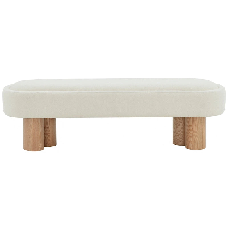 Boucle Bench - 60 In W x 19 In D x 18 In H - 60Wx19Dx18H