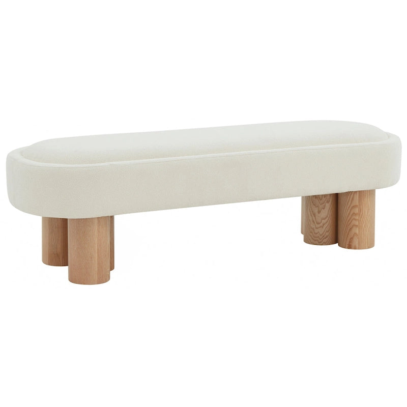 Boucle Bench - 60 In W x 19 In D x 18 In H - 60Wx19Dx18H