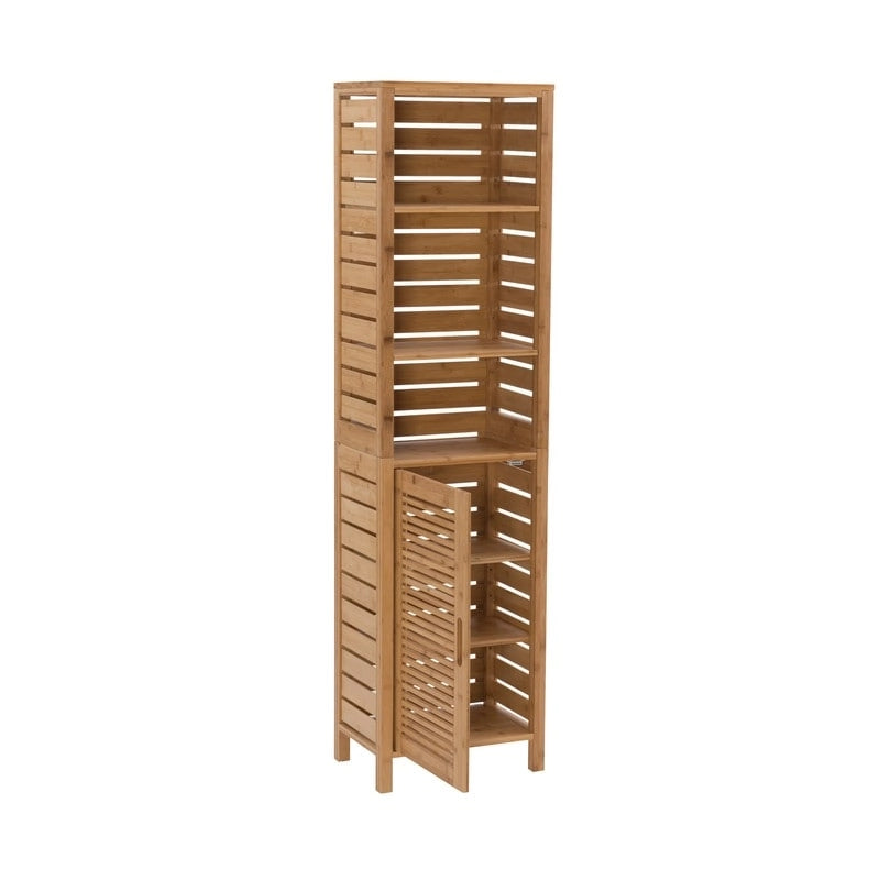 Armoire haute en bambou