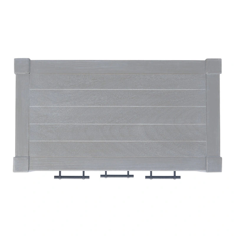 Console blanche vieillie à 3 tiroirs - 23.5 L x 13 l x 29.5 H - 24Lx13Px30H