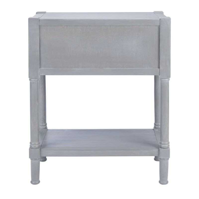 Console blanche vieillie à 3 tiroirs - 23.5 L x 13 l x 29.5 H - 24Lx13Px30H