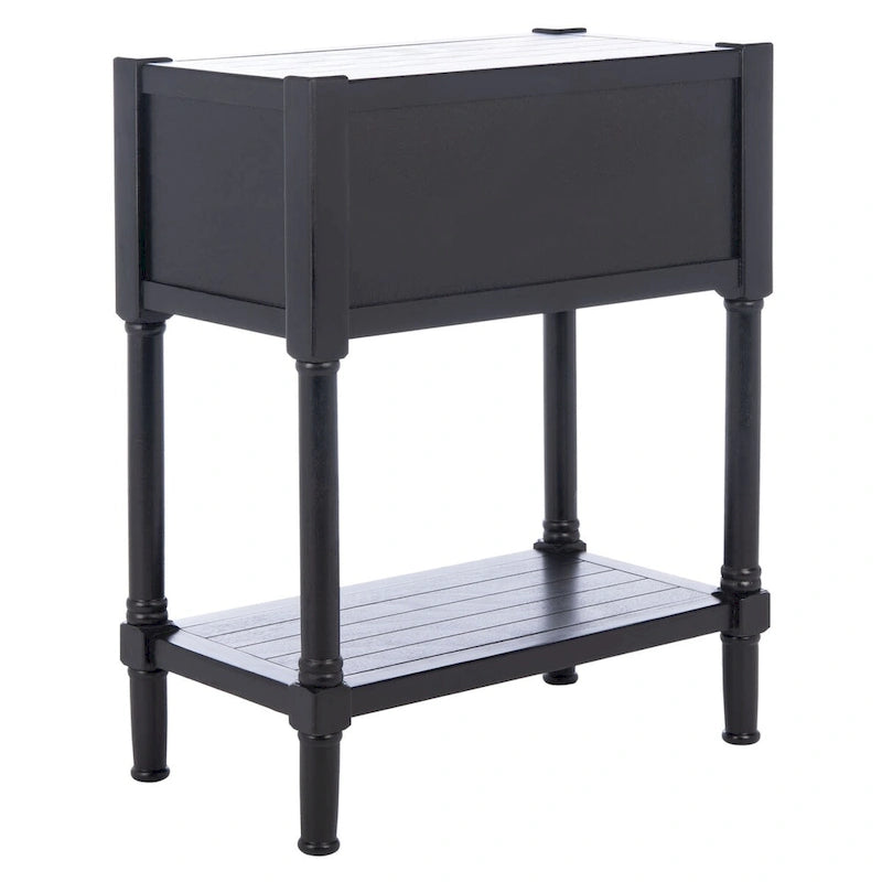 Console blanche vieillie à 3 tiroirs - 23.5 L x 13 l x 29.5 H - 24Lx13Px30H