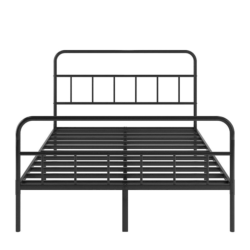Cadre de lit plateforme en métal taille queen avec tête de lit - sommier tapissier non requis