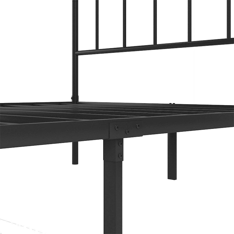 Cadre de lit plateforme en métal taille queen avec tête de lit - sommier tapissier non requis