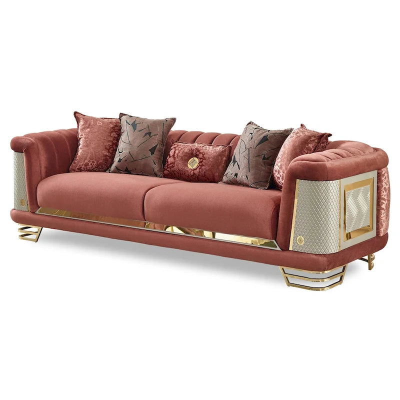 Set voor de woonkamer, 2-delig (1 bank en 1 stoel)