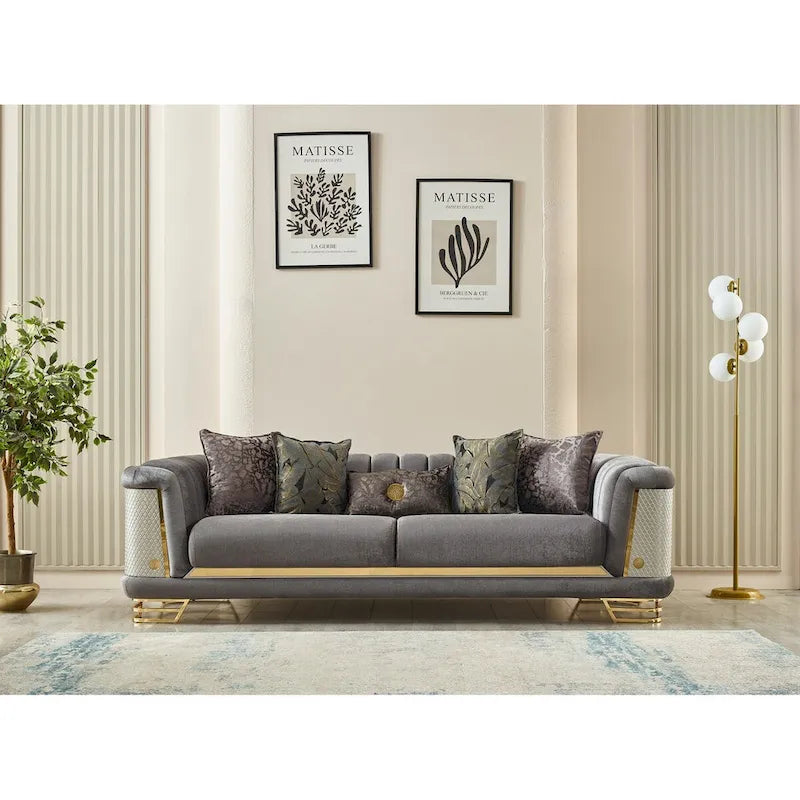Set voor de woonkamer, 2-delig (1 bank en 1 stoel)