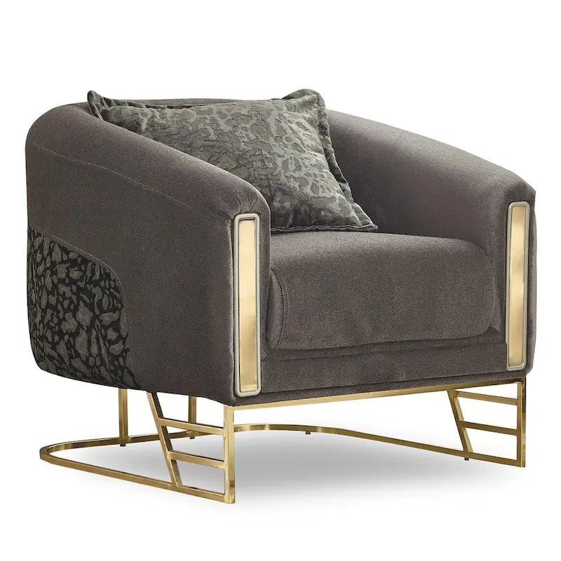 Set voor de woonkamer, 2-delig (1 bank en 1 stoel)