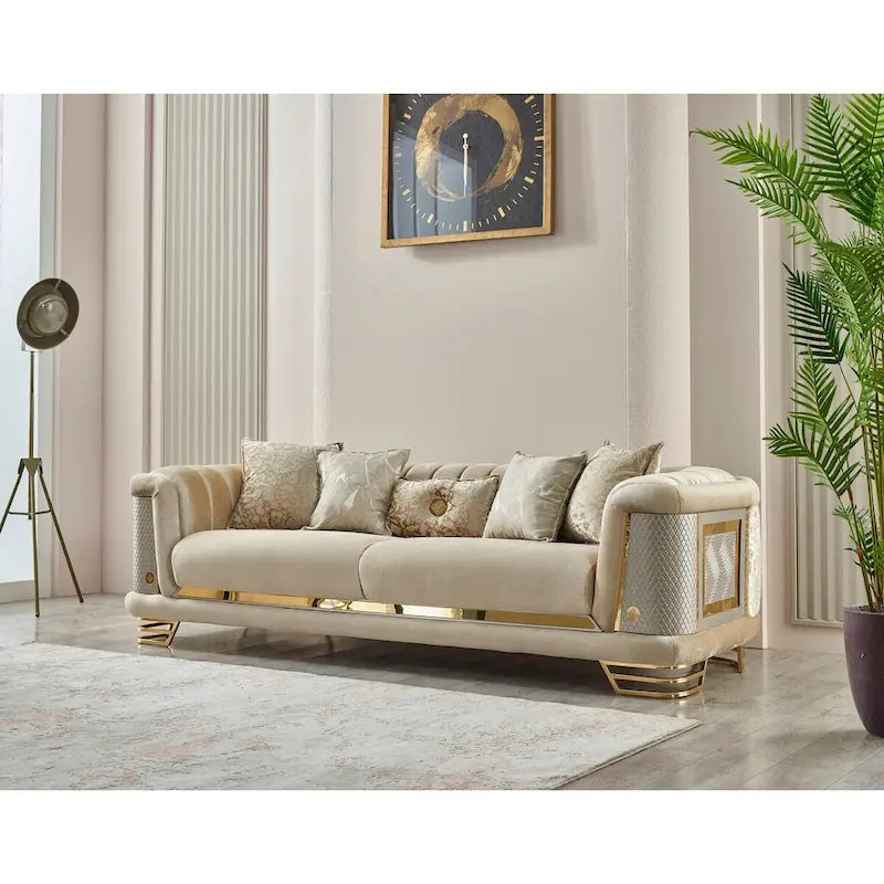 Set voor de woonkamer, 2-delig (1 bank en 1 stoel)