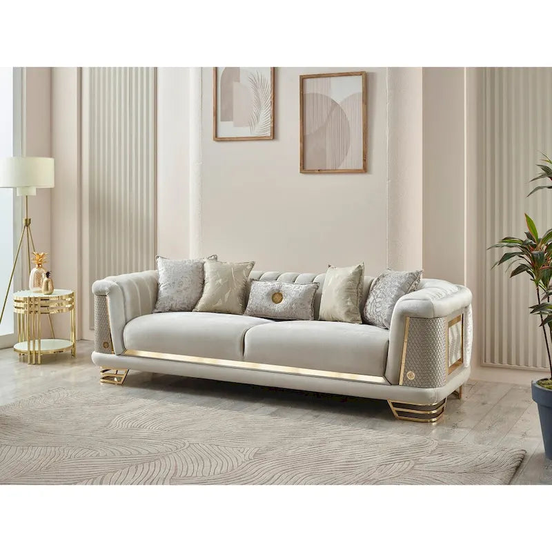Set voor de woonkamer, 2-delig (1 bank en 1 stoel)