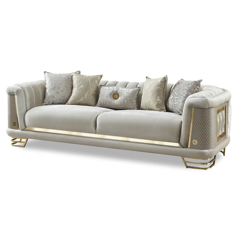 Set voor de woonkamer, 2-delig (1 bank en 1 stoel)