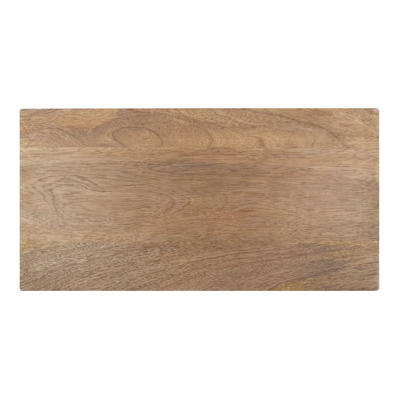 Smalle bijzettafel van hout en metaal