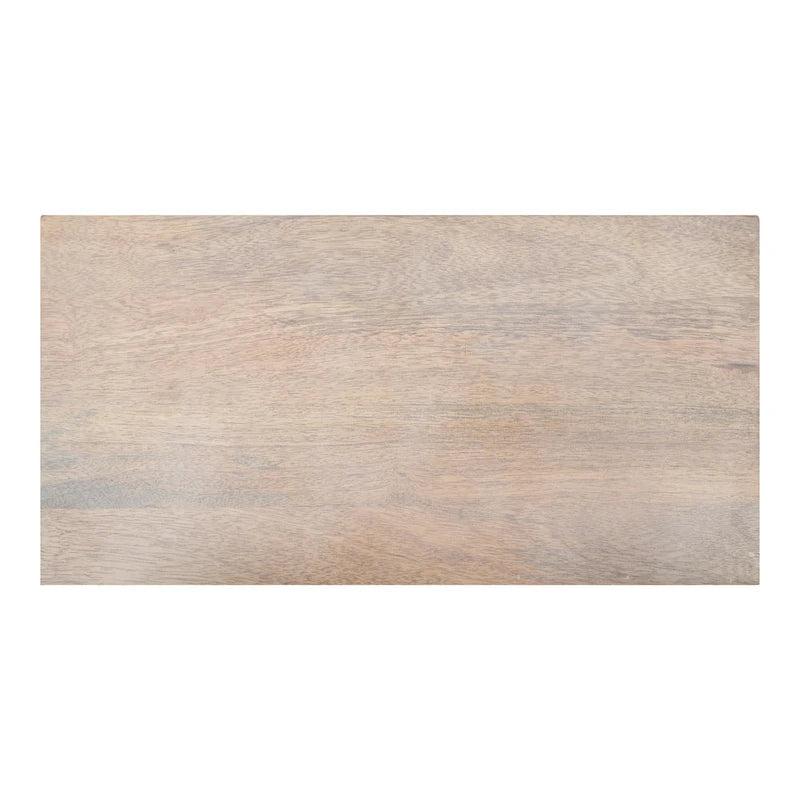 Smalle bijzettafel van hout en metaal