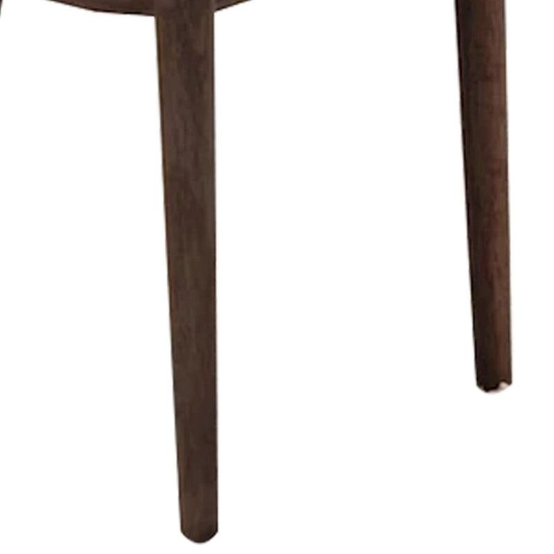 2 chaises de salle à manger modernes en bois, assises rembourrées, pieds fuselés, grises