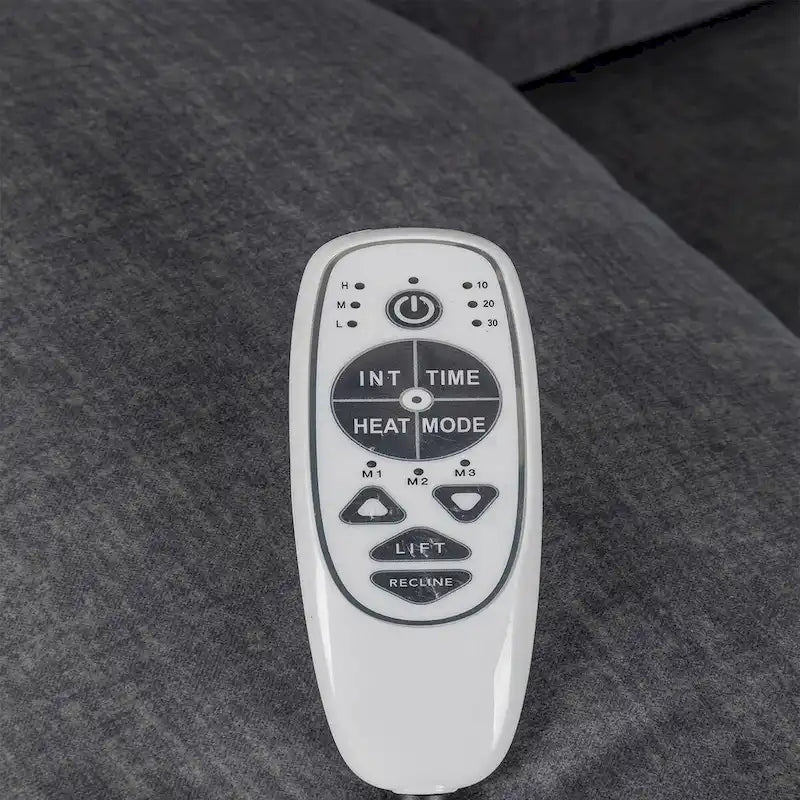 Fauteuil releveur électrique grand format robuste avec massage et chauffage pour personnes âgées