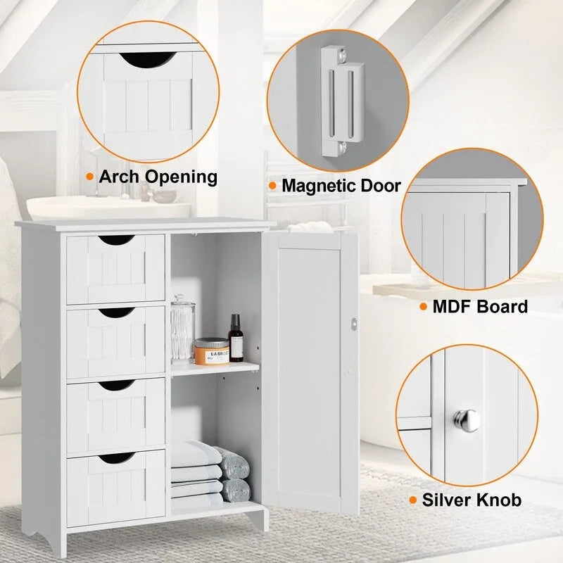 Armoire de rangement de salle de bains - 11.9P x 21.9L x 32H